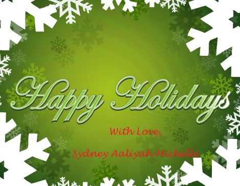Happy holidays themed background with snowflakes and stars